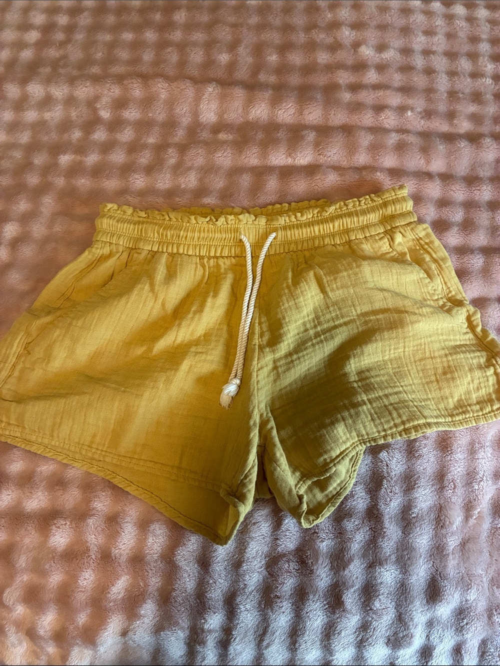 Old Navy Lightweight Shorts in Mustard Yellow